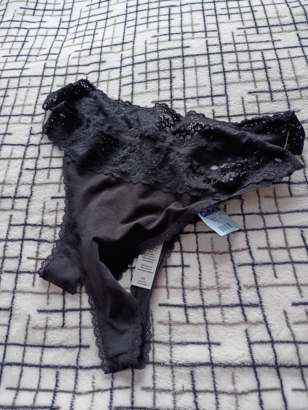 Maurice's Size 2X Lace Thongs Pack of 2 NEW WITH TAGS